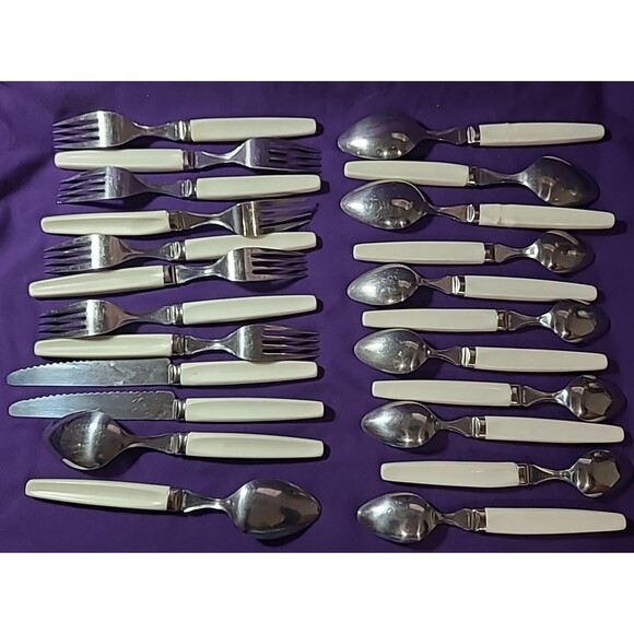 Vintage Lot of 23 Corelle Spice Of Life Flatware Spoons, Knives & Forks - Picture 5 of 8